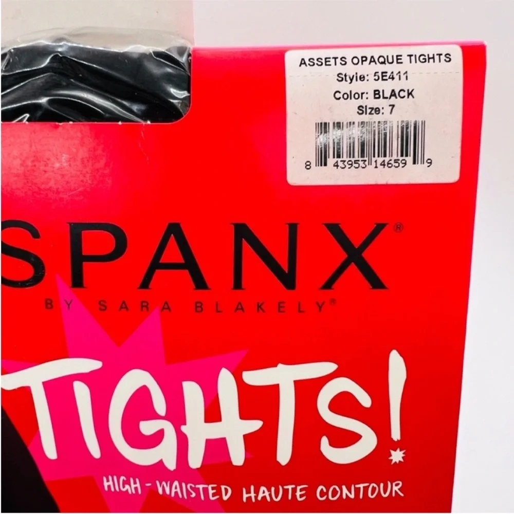 NWT Spanx High Waisted Tights Contour Black Size E/7 (195-265 pounds)